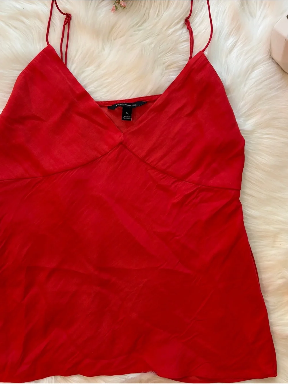Banana Republic Silky Red Camisole Top - Picture 1 of 2
